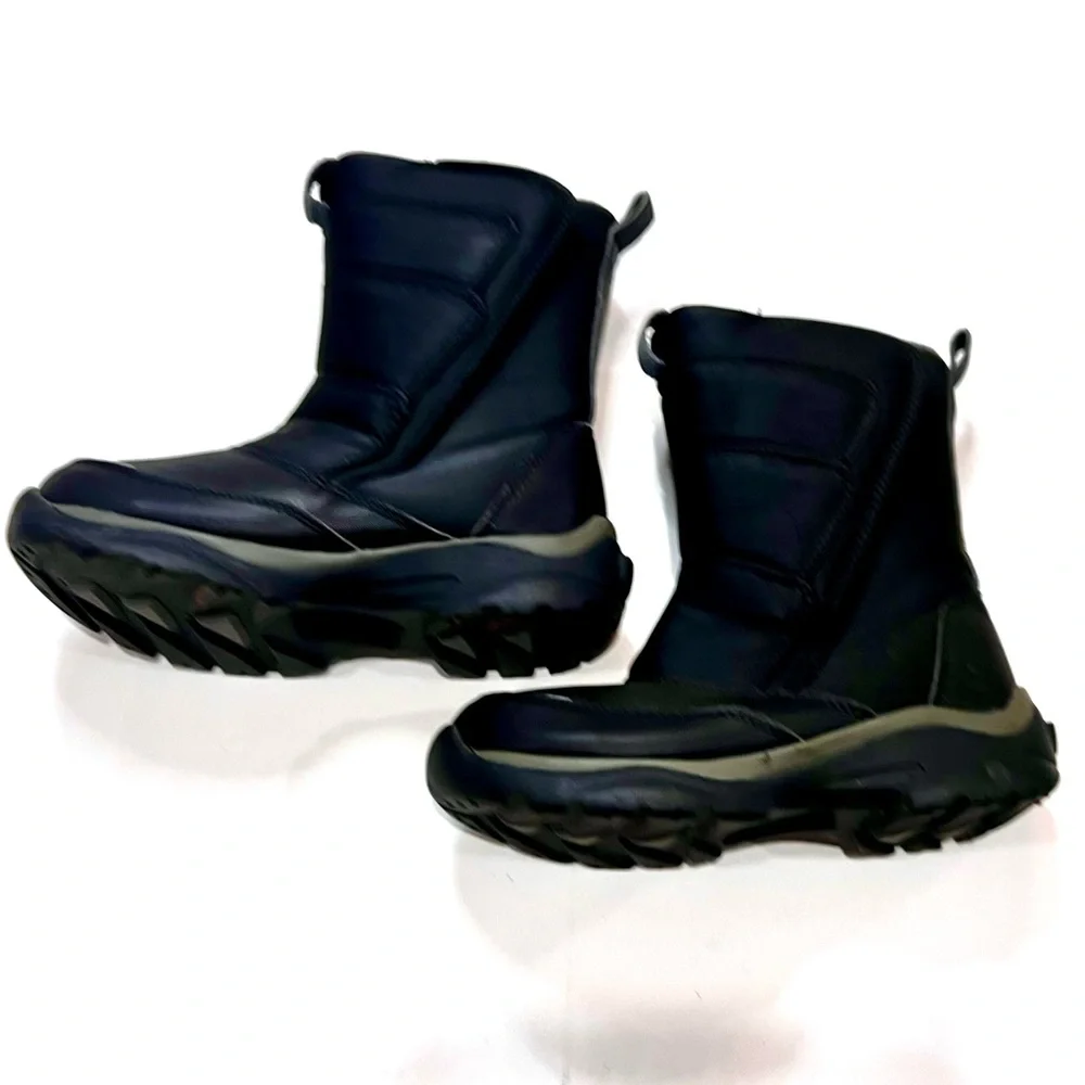 Lands’ End Youth Adolesent Winter Snow Boots Black US 13 Waterproof